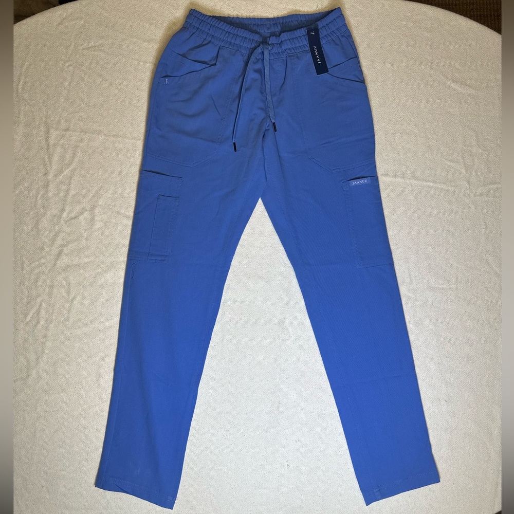 Jaanuu Women’s 8 Pocket Slim Scrub Pants